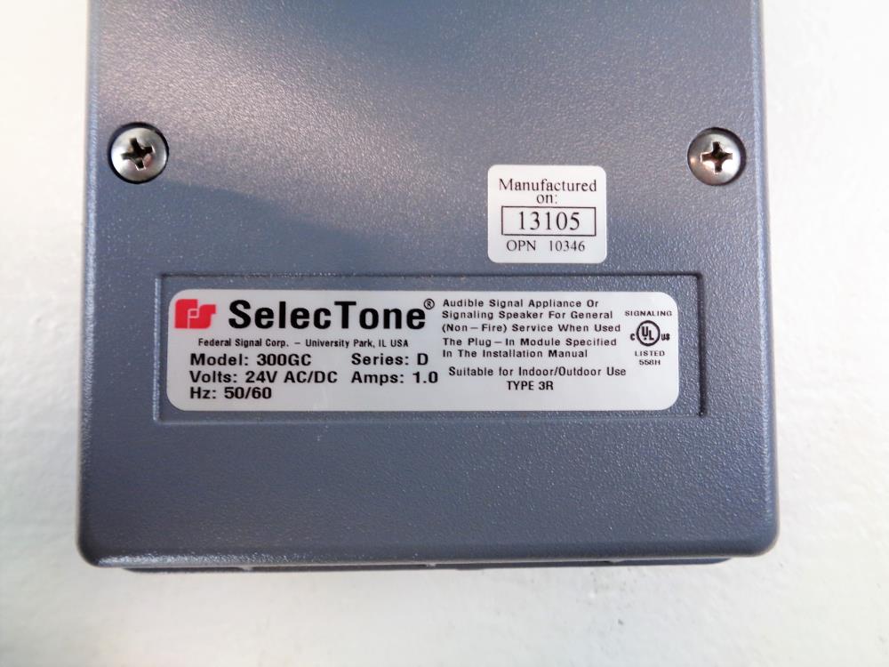 Federal Signal SelecTone Audible Signaling Device 300GC, Series D
